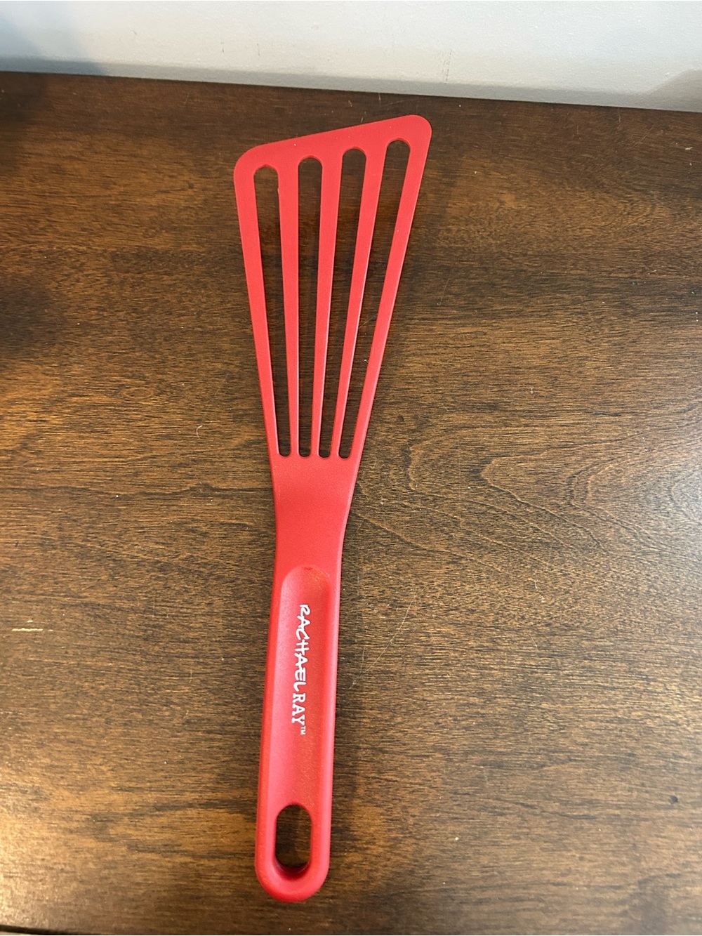Rachael Ray Slotted Turner Spatula – Color Red  Nylon Heat Resistant Never Used.